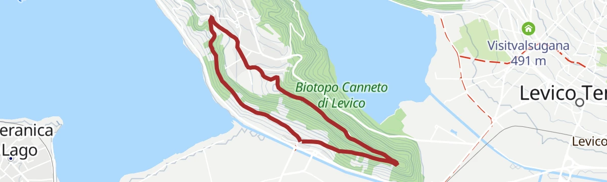Route map: Walk - San Valentino and the Fort of Tenna